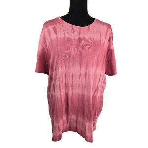 AEROPOSTALE Tie Dye Crewneck Short-sleeved Tee Size Large Pink